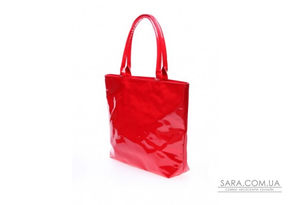 Лаковая сумка POOLPARTY (pool-pool7-laque-red)