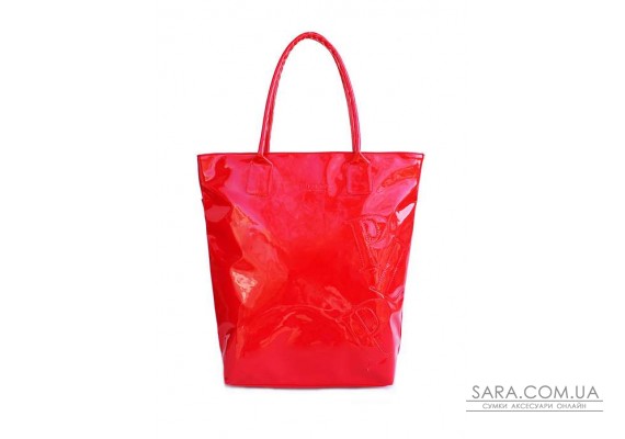 Лаковая сумка POOLPARTY (pool-pool86-laque-red)