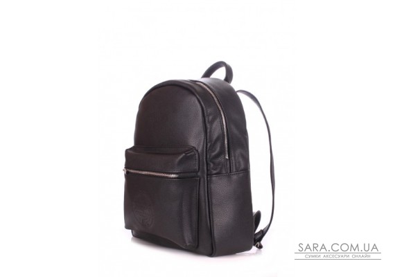 Рюкзак женский кожаный POOLPARTY Xs (xs-bckpck-leather-black)