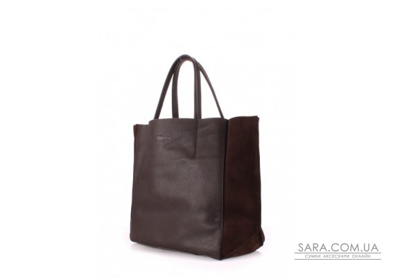Шкіряна сумка POOLPARTY Soho (pool-soho-brown-velour)