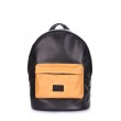 Рюкзак жіночий POOLPARTY (pool-backpack-pu-black-orange)