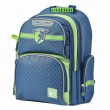 Школьный рюкзак YES S-30 Juno School time синий/зеленый 558011