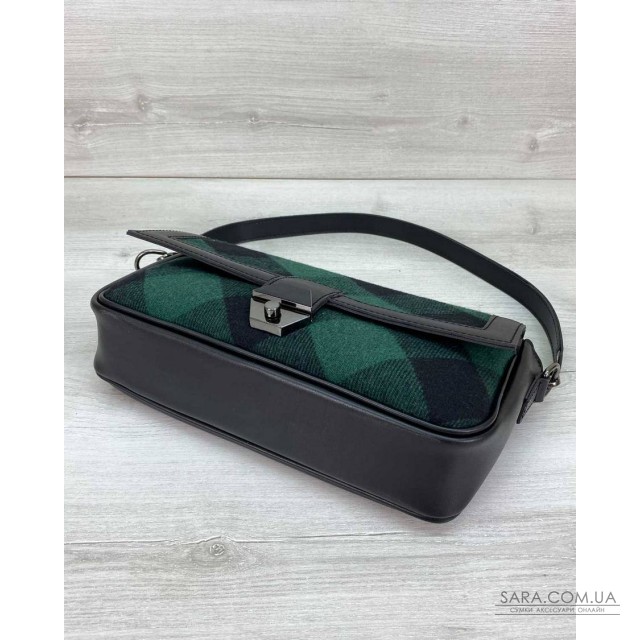 Жіноча сумка «Наомі» зелена клітина WeLassie дешево Жіноча сумка «Наомі» зелена клітина WeLassie дешево