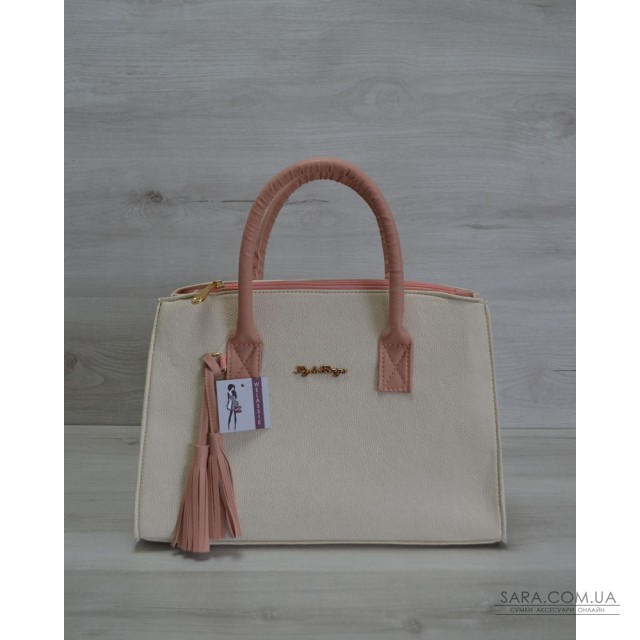 Молодіжна жіноча сумка Пензлик бежева разом з пудровими ручками WeLassie дешево Молодіжна жіноча сумка Пензлик бежева разом з пудровими ручками WeLassie дешево