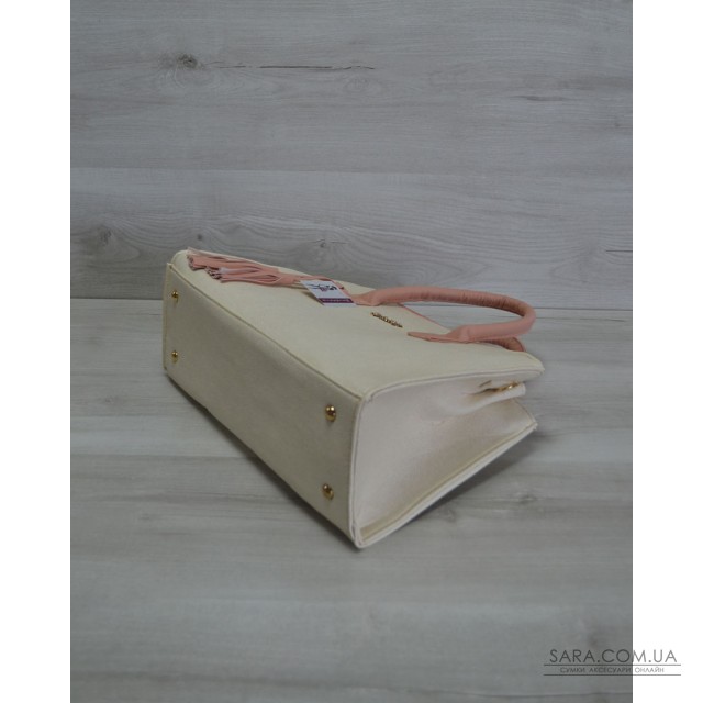 Молодіжна жіноча сумка Пензлик бежева разом з пудровими ручками WeLassie дешево Молодіжна жіноча сумка Пензлик бежева разом з пудровими ручками WeLassie дешево