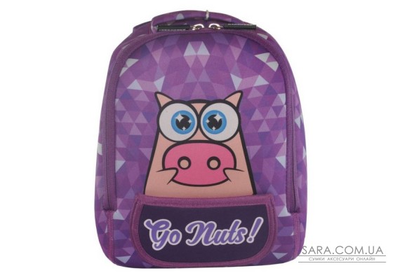 Рюкзак дошкільний KOKONUZZ-GO NUTS зі свинею фіолетовий