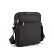 Элитная кожаная мужская сумка через плечо черная Royal Bag RB-008A-1