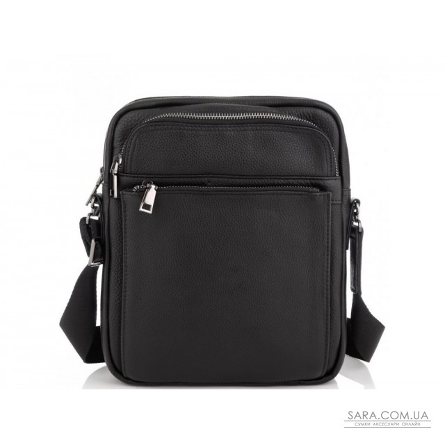 Элитная кожаная мужская сумка через плечо черная Royal Bag RB-008A-1 недорого Элитная кожаная мужская сумка через плечо черная Royal Bag RB-008A-1 недорого