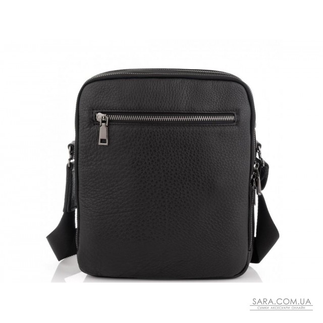 Элитная кожаная мужская сумка через плечо черная Royal Bag RB-008A-1 недорого Элитная кожаная мужская сумка через плечо черная Royal Bag RB-008A-1 недорого