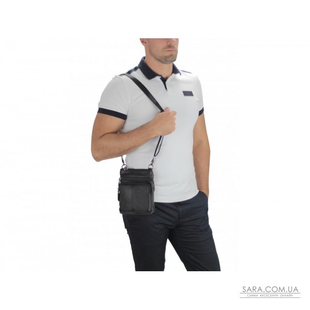 Сумка мужская кожаная через плечо маленькая черная Bexhill Bx124A недорого Сумка мужская кожаная через плечо маленькая черная Bexhill Bx124A недорого