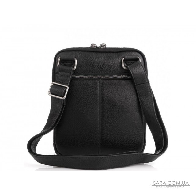 Черная мужская кожаная сумка-мессенджер Tiding Bag S-008A недорого Черная мужская кожаная сумка-мессенджер Tiding Bag S-008A недорого