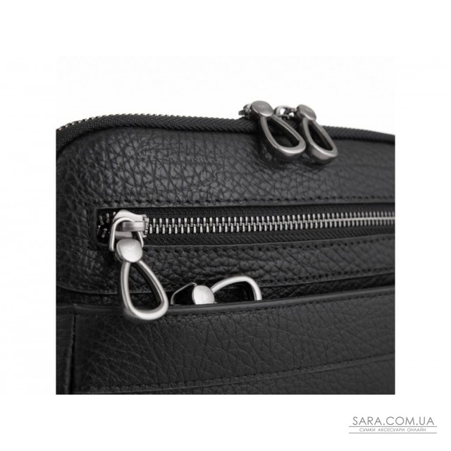 Черная мужская кожаная сумка-мессенджер Tiding Bag S-008A недорого Черная мужская кожаная сумка-мессенджер Tiding Bag S-008A недорого