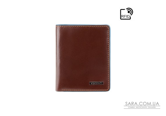 Кошелек мужской Visconti ALP84 Smith (Italian Brown)