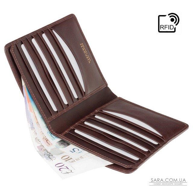Гаманець чоловічий Visconti CR93 Predator c RFID (Brown) Гаманець чоловічий Visconti CR93 Predator c RFID (Brown)