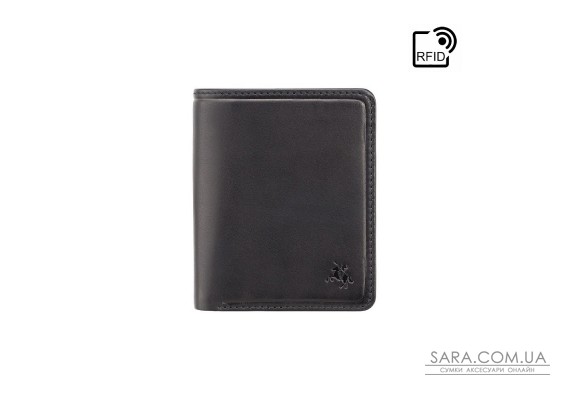 Гаманець чоловічий Visconti PLR70 Piana c RFID (Black-Steel Blue)