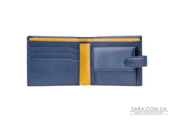 Гаманець чоловічий Visconti PM100 Vincent c RFID (Blue Mustard)
