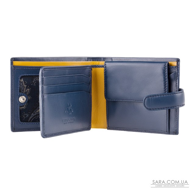 Гаманець чоловічий Visconti PM102 Leonardo c RFID (Blue Mustard) Гаманець чоловічий Visconti PM102 Leonardo c RFID (Blue Mustard)
