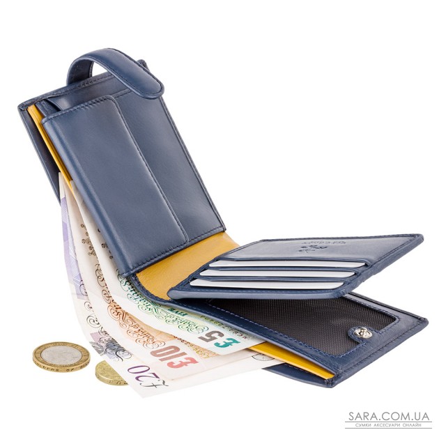 Гаманець чоловічий Visconti PM102 Leonardo c RFID (Blue Mustard) Гаманець чоловічий Visconti PM102 Leonardo c RFID (Blue Mustard)