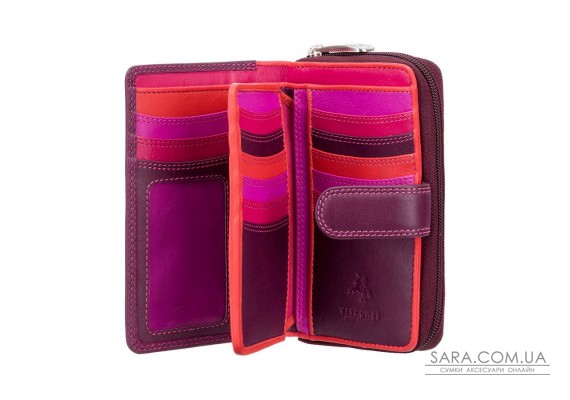 Кошелек женский Visconti R13 Carmelo c RFID (Plum Multi)