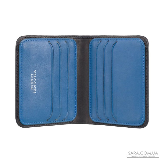 Кошелек мужской Visconti VSL34 Lank c RFID (Black-Cobalt) Кошелек мужской Visconti VSL34 Lank c RFID (Black-Cobalt)