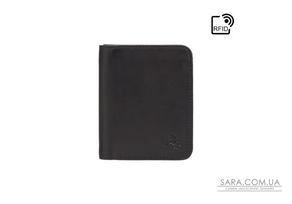 Кошелек мужской Visconti VSL34 Lank c RFID (Black-Orange)