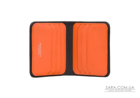 Кошелек мужской Visconti VSL34 Lank c RFID (Black-Orange)