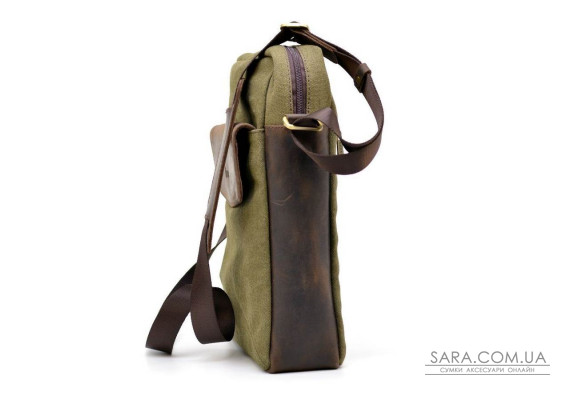 Чоловіча сумка, мікс парусина + шкіра RH-1810-4lx бренду TARWA