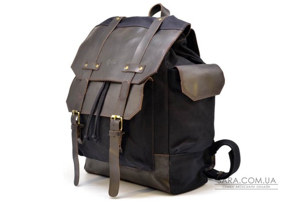 Рюкзак городской, микс канваса и кожи RAc-6680-4lx TARWA