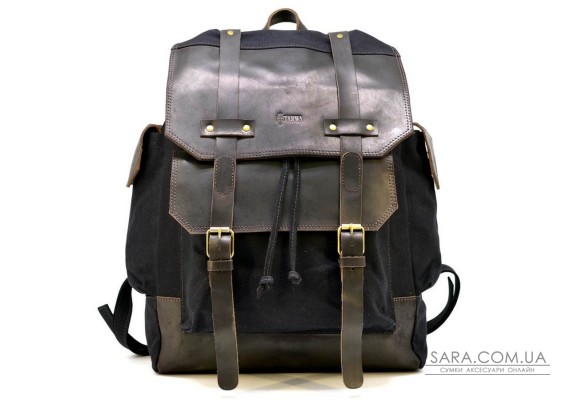 Рюкзак городской, микс канваса и кожи RAc-6680-4lx TARWA