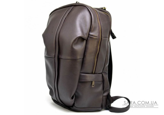 Мужской рюкзак из натуральной кожи коричневый GC-7340-3md TARWA
