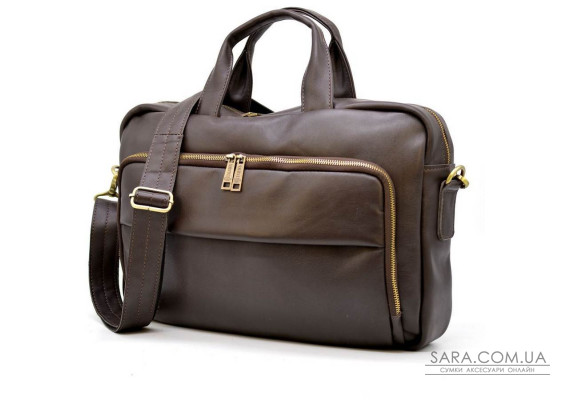 Шкіряна сумка для ділового чоловіка GC-7334-3md бренду TARWA