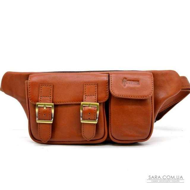 Руда шкіряна напоясна сумка GB-3029-4lx TARWA Руда шкіряна напоясна сумка GB-3029-4lx TARWA