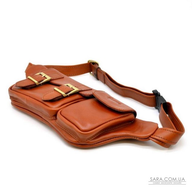 Руда шкіряна напоясна сумка GB-3029-4lx TARWA Руда шкіряна напоясна сумка GB-3029-4lx TARWA