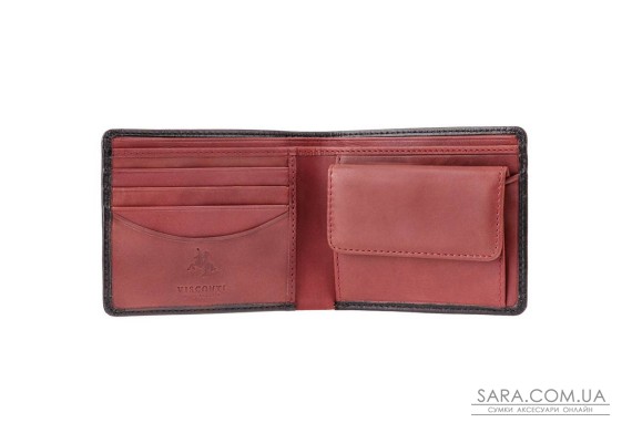 Гаманець чоловічий Visconti TR30 Raffle c RFID (Black Red)