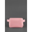 Кожаная женская поясная сумка Dropbag Mini розовая - BN-BAG-6-pink-peach BlankNote