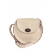 Жіноча шкіряна сумка Кругла бежева - TW-RoundBag-beige-ksr The Wings