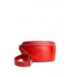 Шкіряна поясна сумка червона - TW-BeltBag-red-ksr The Wings