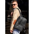 Черный кожаный мужской рюкзак Foster - BN-BAG-39-g BlankNote