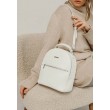 Шкіряний жіночий міні-рюкзак Kylie білий - BN-BAG-22-light BlankNote