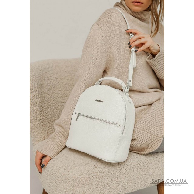 Купити Шкіряний жіночий міні-рюкзак Kylie білий - BN-BAG-22-light BlankNote. Україна Купити Шкіряний жіночий міні-рюкзак Kylie білий - BN-BAG-22-light BlankNote. Україна