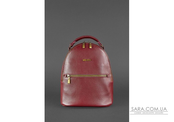 Кожаный женский мини-рюкзак Kylie Марсала - BN-BAG-22-marsala BlankNote