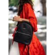 Кожаный женский мини-рюкзак Kylie черный - BN-BAG-22-onyx BlankNote