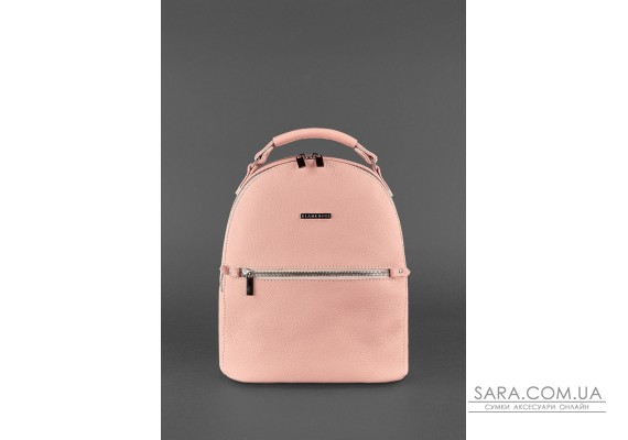 Шкіряний жіночий міні-рюкзак Kylie рожевий - BN-BAG-22-barbi BlankNote