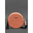 Кругла жіноча шкіряна сумочка Tablet коралова - BN-BAG-23-living-coral BlankNote