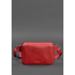 Кожаная женская поясная сумка Dropbag Mini красная - BN-BAG-6-red BlankNote