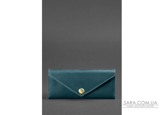 Жіночий шкіряний гаманець Керрі 1.0 зелений - BN-W-1-malachite BlankNote