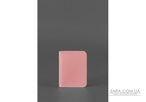Жіноча шкіряна обкладинка для ID-паспорта і водійських прав 4.0 Рожева - BN-KK-4-pink-peach BlankNote