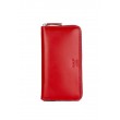 Шкіряне портмоне Keeper zip червоний - TW-Keeper-zip-2-red-ksr The Wings