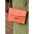 Жіноча шкіряна сумка поясна / кроссбоді Mini Живий корал - BN-BAG-38-2-living-coral BlankNote