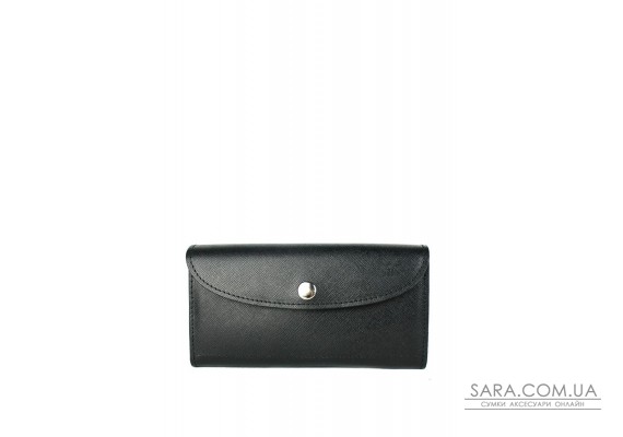 Шкіряний гаманець Smart Wallet чорний сап'ян - TW-Smart-black-saf The Wings